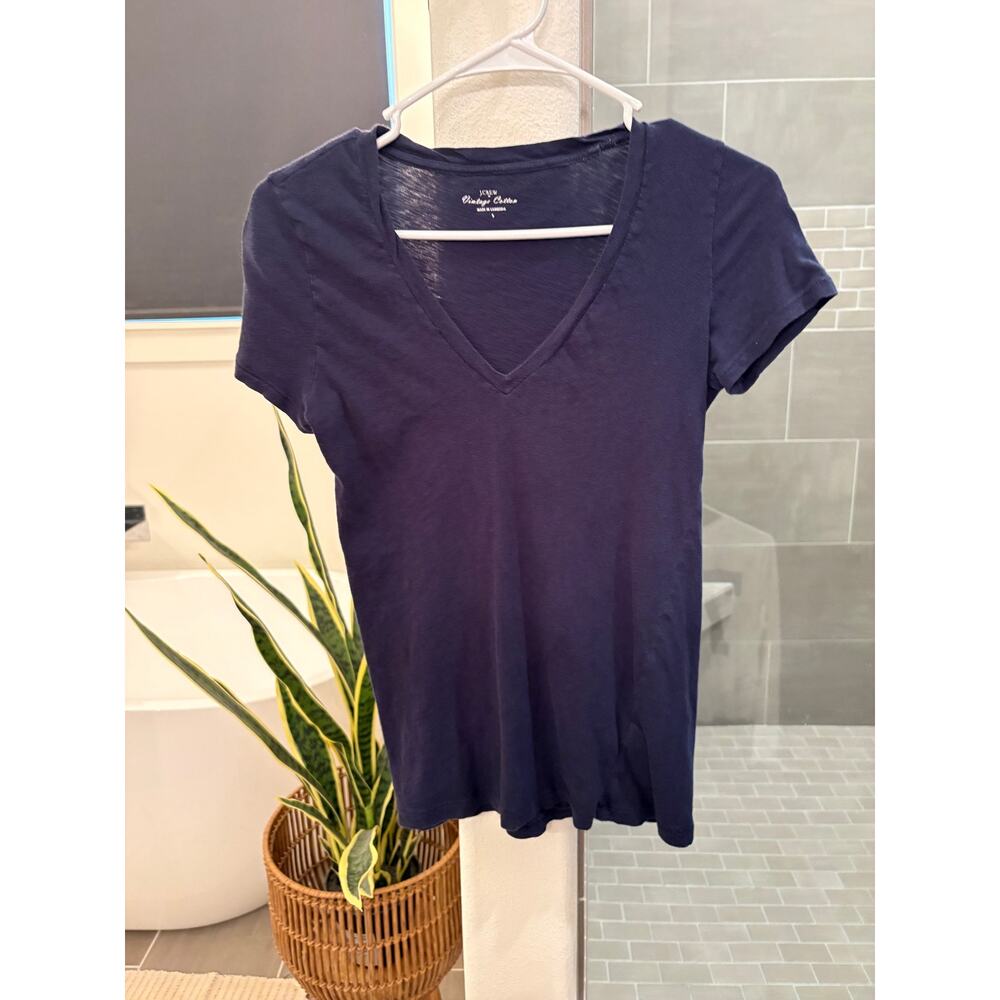 J.Crew Vintage Cotton V-Neck Tee